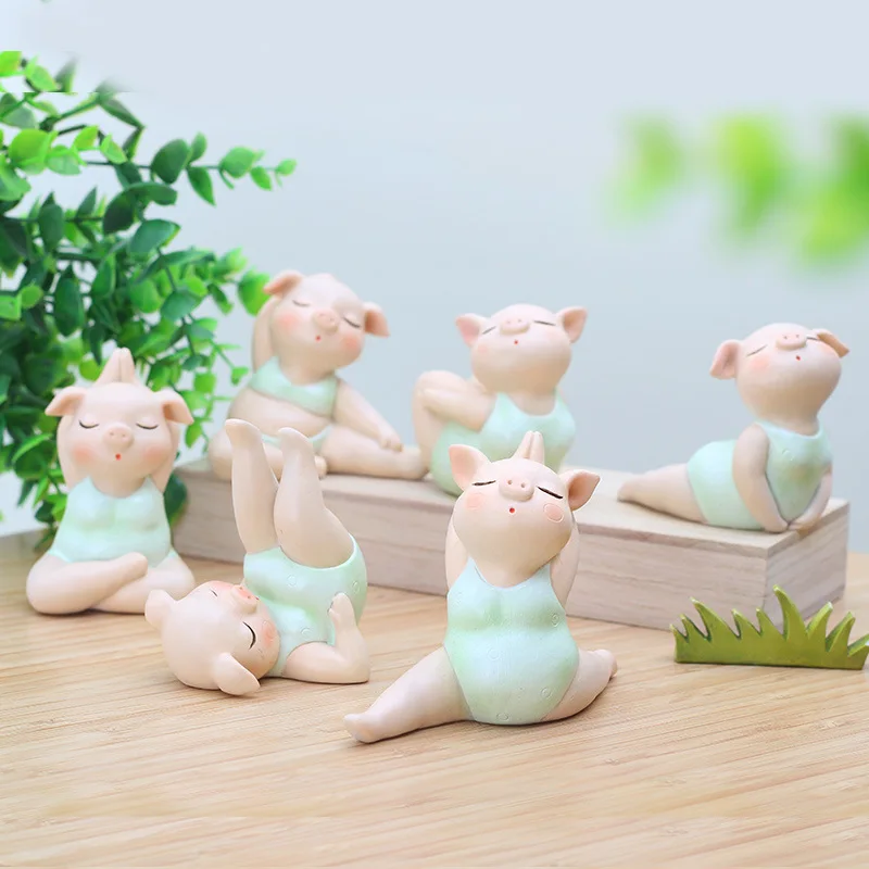 Mini Cute Pig Girl Yoga Posture Statue Piglet Resin Sculpture Decoration Ornament Home Office Store Desk Gift Party Decor
Mini Cute Pig Girl Yoga Posture Statue Piglet Resin Sculpture Decoration Ornament Home Office Store Desk Gift Party Decor