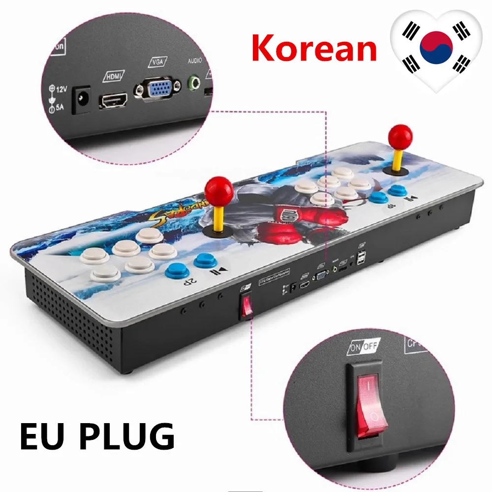999 in 1 Video Game Arcade Console Android Machine Double Stick Pandora's Key EU Plug Korean for Home Party KTV Bar MIMU TV PC
999 in 1 Video Game Arcade Console Android Machine Double Stick Pandora's Key EU Plug Korean for Home Party KTV Bar MIMU TV PC
