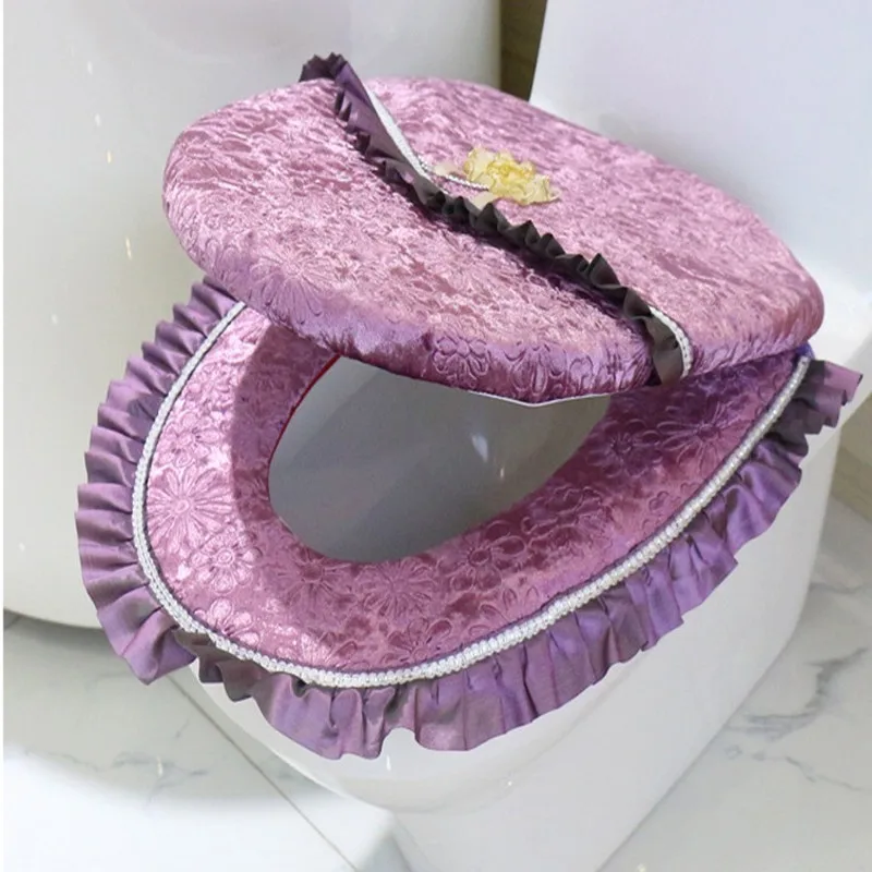 2pcs/set Velvet Lace Toilet Seat Cover Set Winter Warm Magic Sticker PU Waterproof Seat Case Closestool Protective Cover
2pcs/set Velvet Lace Toilet Seat Cover Set Winter Warm Magic Sticker PU Waterproof Seat Case Closestool Protective Cover