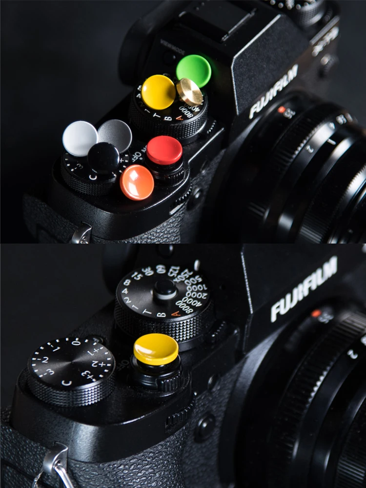 

Metal Concave Surface Camera Soft Shutter Release Button For Fujifilm Fuji XPRO2 X100F T XE3 XT20 10 XT2 3 GS645s M5 M6 M7 M8 M9