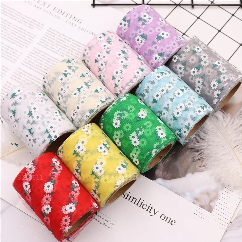 7.5cm*10Yard White Flower Tulle Roll Organza Sheer Gauze Tulle Lace Fabric Christmas Gift DIY Baby Show Wedding Party Decoration
7.5cm*10Yard White Flower Tulle Roll Organza Sheer Gauze Tulle Lace Fabric Christmas Gift DIY Baby Show Wedding Party Decoration