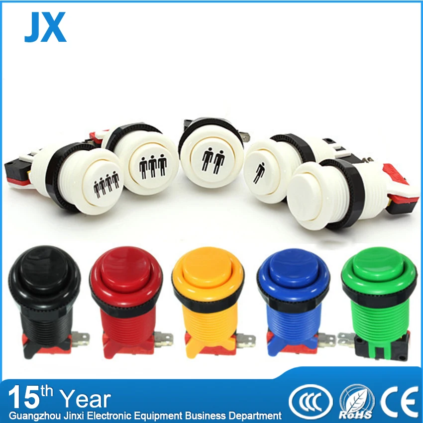 New Arcade Push Button Durable Multicade MAME Jamma Game Long Switch Mult-color 1 pcs
New Arcade Push Button Durable Multicade MAME Jamma Game Long Switch Mult-color 1 pcs