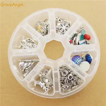 GraceAngie 77pcs/box Bracelet Jewelry Making Kits for Beginners Contain Charms Circle Jump Rings Alloy Bangle DIY Findings
GraceAngie 77pcs/box Bracelet Jewelry Making Kits for Beginners Contain Charms Circle Jump Rings Alloy Bangle DIY Findings