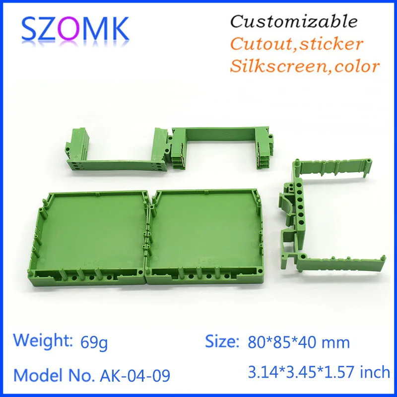 4 pcs, 80*85*40mm abs plastic electronics box din rail shell enclosure electric equipment project box diy distribution box
4 pcs, 80*85*40mm abs plastic electronics box din rail shell enclosure electric equipment project box diy distribution box