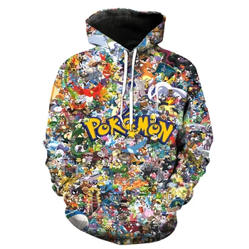 2019 New Fashion Sweatshirt Men / Women 3d Hoodies Print Lots of Pokemon anime pattern Slim Unisex Slim Stylish Hooded Hoodies
2019 New Fashion Sweatshirt Men / Women 3d Hoodies Print Lots of Pokemon anime pattern Slim Unisex Slim Stylish Hooded Hoodies