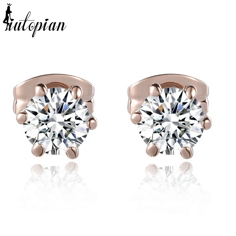 Iutopian 2014 New Arrival Genuine Austria Crystal Brincos With Austrian Stellux Cubic Zirconia #RA20953 | Украшения и аксессуары