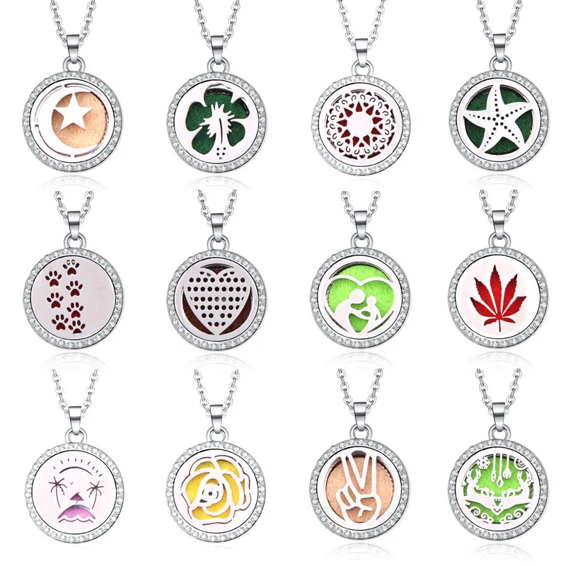 2019 New Rhinestone Aromatherapy Diffuser Necklace Jewelry Perfume Locket Pendant Essential Oil Scent Locket Necklace With Pads
2019 New Rhinestone Aromatherapy Diffuser Necklace Jewelry Perfume Locket Pendant Essential Oil Scent Locket Necklace With Pads