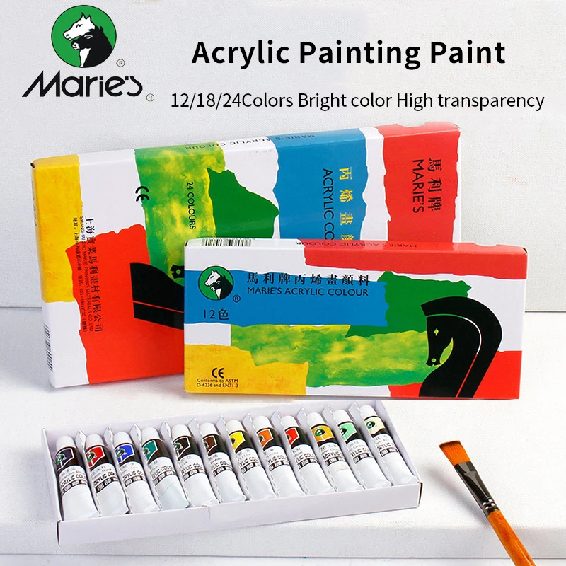 Maries Professional Acrylic Painting Paints Set 12ml Hand Painted Wall Drawing Painting Pigment Set
Maries Professional Acrylic Painting Paints Set 12ml Hand Painted Wall Drawing Painting Pigment Set