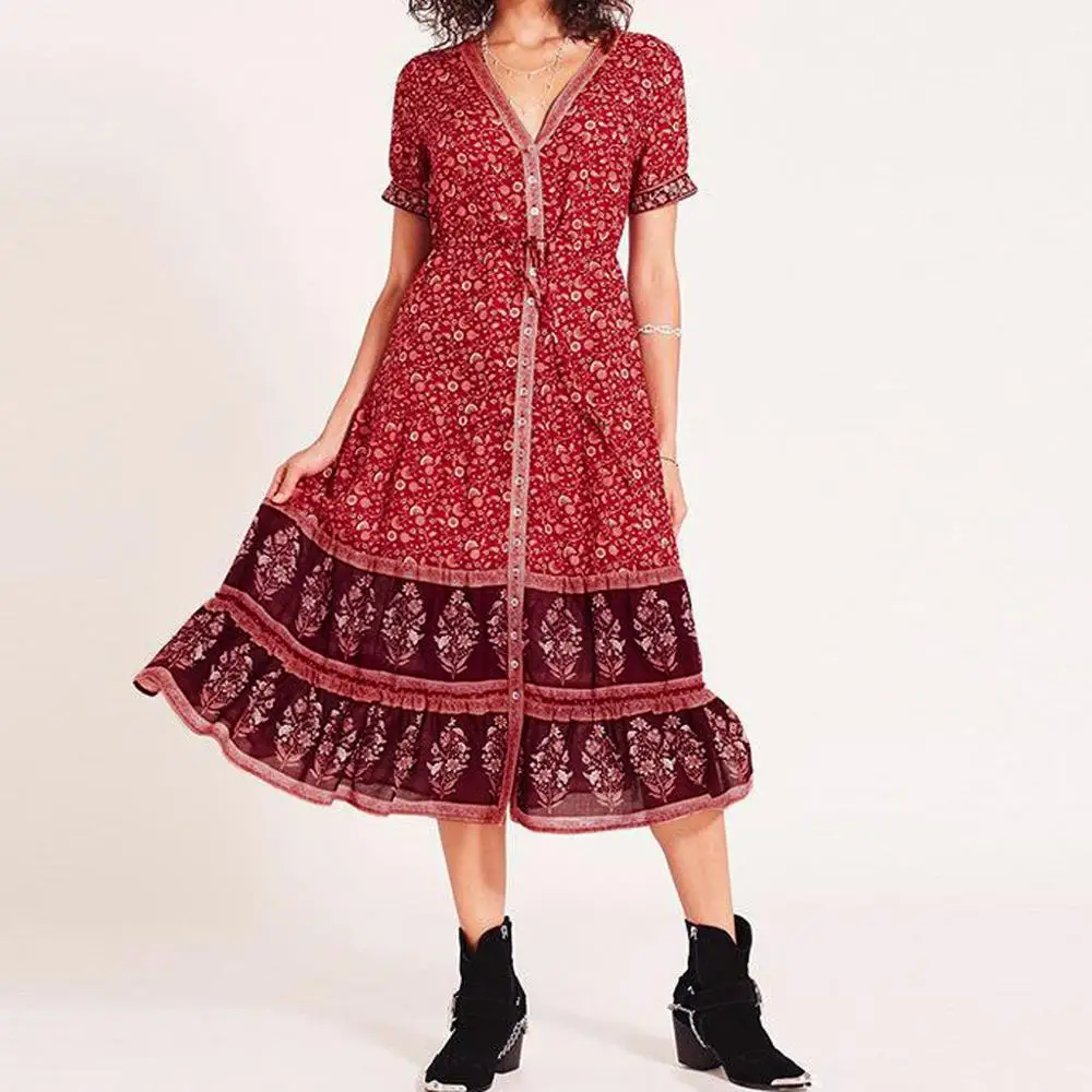 2019 Women Casual Dress Women Long Boho Maxi Evening Party Dress Fashion Dress Summer clothes Beach Dresses Sexy AD
2019 Women Casual Dress Women Long Boho Maxi Evening Party Dress Fashion Dress Summer clothes Beach Dresses Sexy AD
