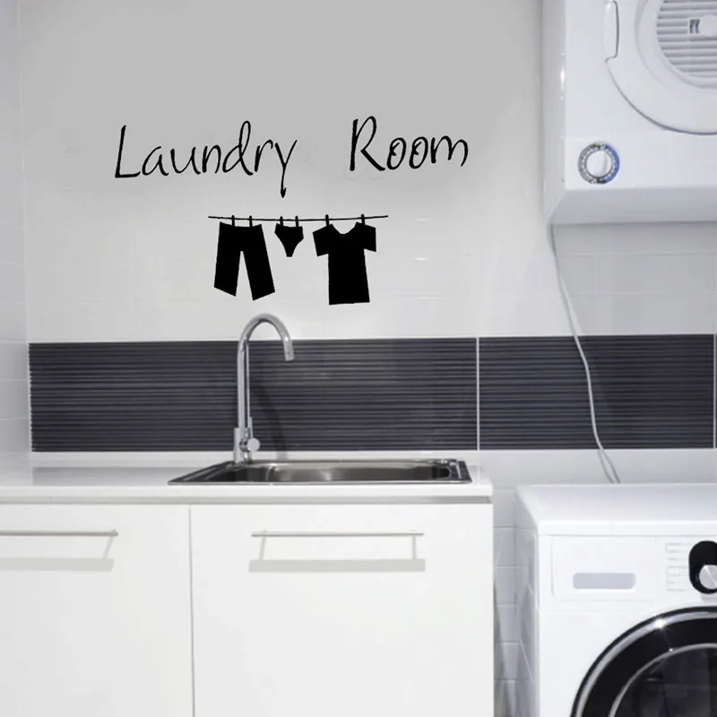 Image Laundry Room Funny Kitchen Wall Quote Sticker Lovely Clothes Words Vinyl Art Decal Hoem Decor