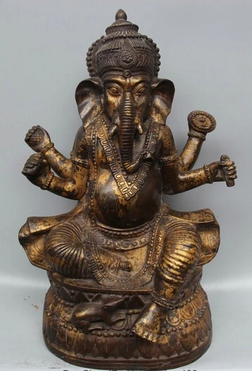 shitou 002750 19" Tibet Tibetan Buddhism Bronze Ganesh Lord Ganesha Elephant God Buddha Statue
shitou 002750 19" Tibet Tibetan Buddhism Bronze Ganesh Lord Ganesha Elephant God Buddha Statue