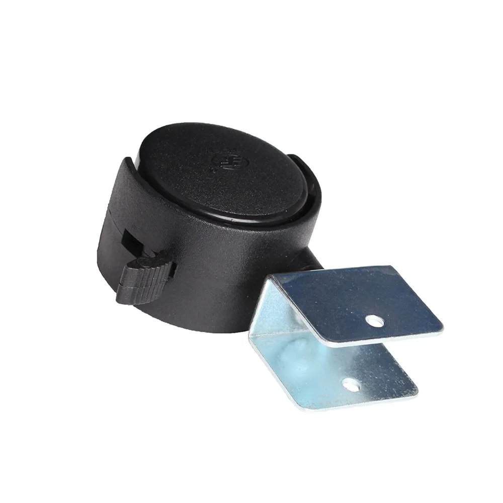 Description Picture 4 of item50mm Black Replacement Swivel Furniture Casters Office Chair Baby Crib Sofa Brake Plastic Rolling Rollers Wheels Caster