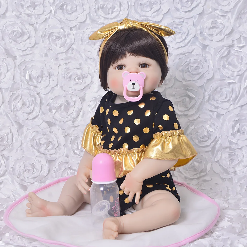 22inch New Handmade Full Silicone reborn baby 57cm white skin simulation girl kid menina bathe adorable birthday doll for sale
22inch New Handmade Full Silicone reborn baby 57cm white skin simulation girl kid menina bathe adorable birthday doll for sale