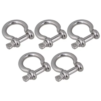 304 Stainless Steel M10 Rustproof European Style Screw Pin Anchor Bow Shackle Clevis Pack of 5 
304 Stainless Steel M10 Rustproof European Style Screw Pin Anchor Bow Shackle Clevis Pack of 5