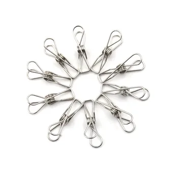 10pcs Stainless Steel Metal Spring Clips Pegs Clips Silver Binder Clips Clothes Hanging Clamps Home School Office Supply
10pcs Stainless Steel Metal Spring Clips Pegs Clips Silver Binder Clips Clothes Hanging Clamps Home School Office Supply