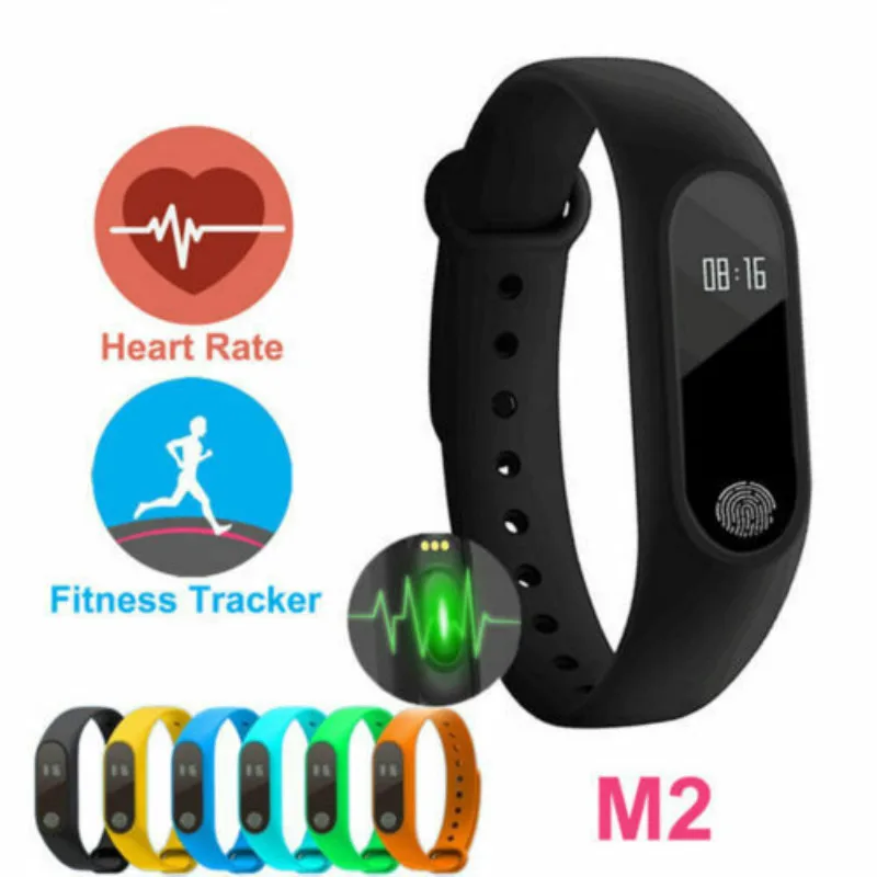 

IP67 M2 Smart Wristband OLED Touch Screen BT 4.0 Bracelet Fitness Tracker Heart Rate Sleep Monitoring Pedometer Smartband