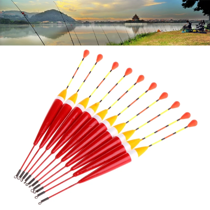 Toply 10pcs Fishing Floats Set Foam Fish Float Buoy Bobber Stick For Fish Tackle Vertical 0.8g
Toply 10pcs Fishing Floats Set Foam Fish Float Buoy Bobber Stick For Fish Tackle Vertical 0.8g