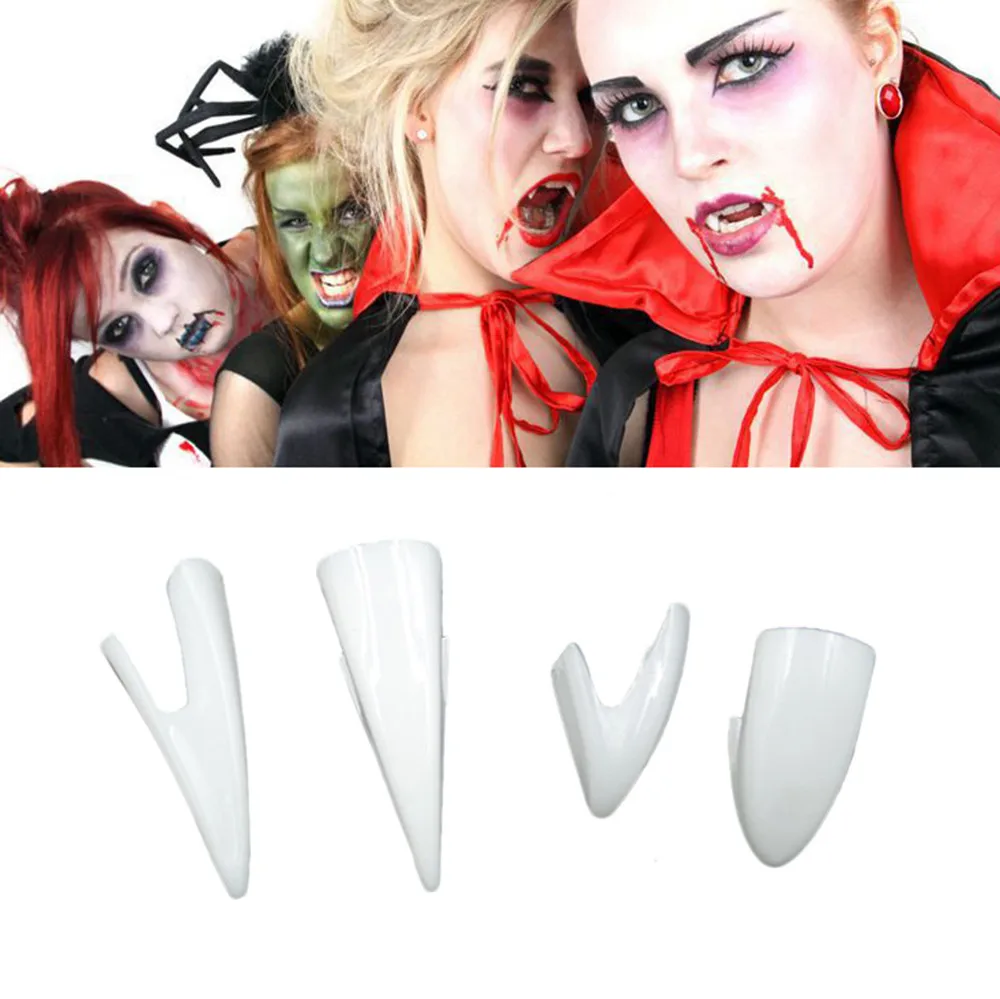 Horrific 4Pcs False teeth Dress Vampire Teeth Halloween Party Dentures Props Vampire Zombie Halloween Decoration 2U0823
Horrific 4Pcs False teeth Dress Vampire Teeth Halloween Party Dentures Props Vampire Zombie Halloween Decoration 2U0823