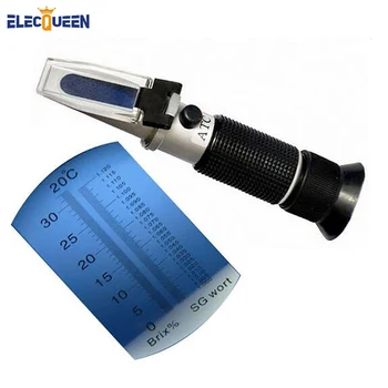 Hand-held Refractometer Single/Dual Scale Alcohol concentration meter,sugar refractometer Homebrew Beer Wort &Wine Refractometer
Hand-held Refractometer Single/Dual Scale Alcohol concentration meter,sugar refractometer Homebrew Beer Wort &Wine Refractometer