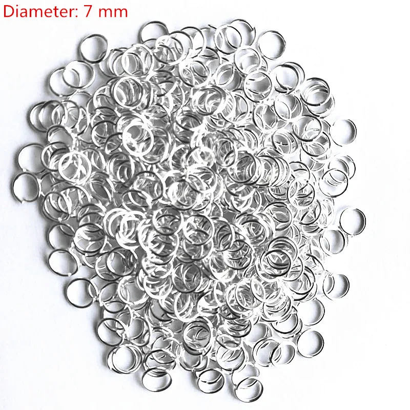 7MM 500pcs Sterling Silver Open Jump Ring Silver Components DIY Jewelry 925 silver findings opening rings
7MM 500pcs Sterling Silver Open Jump Ring Silver Components DIY Jewelry 925 silver findings opening rings