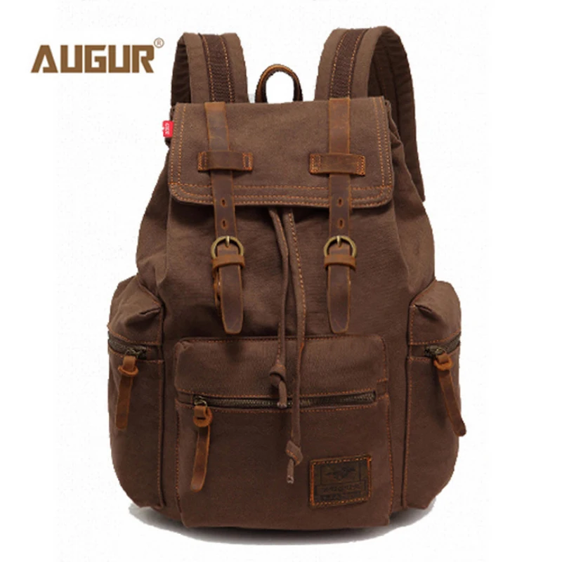 AUGUR Vintage Unisex Canvas Leather Backpack Rucksack Satchel Hiking Bag Bookbag Tactical camping bag Computers Unisex Backpacks
AUGUR Vintage Unisex Canvas Leather Backpack Rucksack Satchel Hiking Bag Bookbag Tactical camping bag Computers Unisex Backpacks