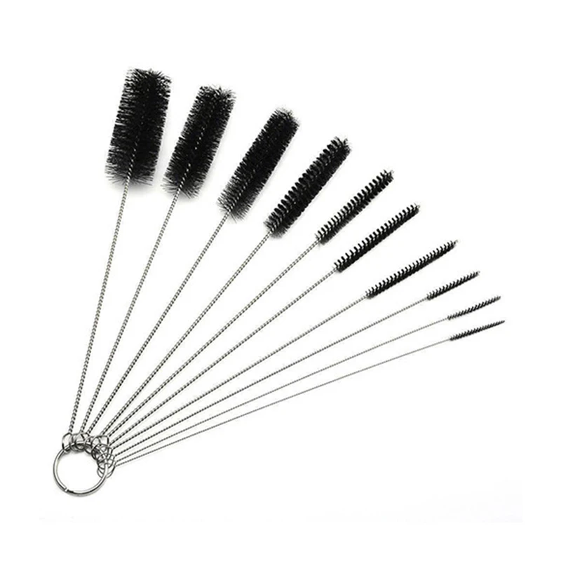 10pcs/set Cleaning Brushes Nylon Portable Bottle Cup Glass Dishes Slicers Tubes Chips Nozzle Brush Convenience Brush Set 
10pcs/set Cleaning Brushes Nylon Portable Bottle Cup Glass Dishes Slicers Tubes Chips Nozzle Brush Convenience Brush Set