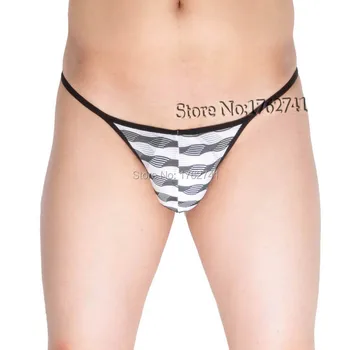 Men's Striped Bikini Jacquard Mesh Sexy Bikinis Tangas Bulge Pouch Open Crotch Gay Mini String T-Back Underwear
Men's Striped Bikini Jacquard Mesh Sexy Bikinis Tangas Bulge Pouch Open Crotch Gay Mini String T-Back Underwear