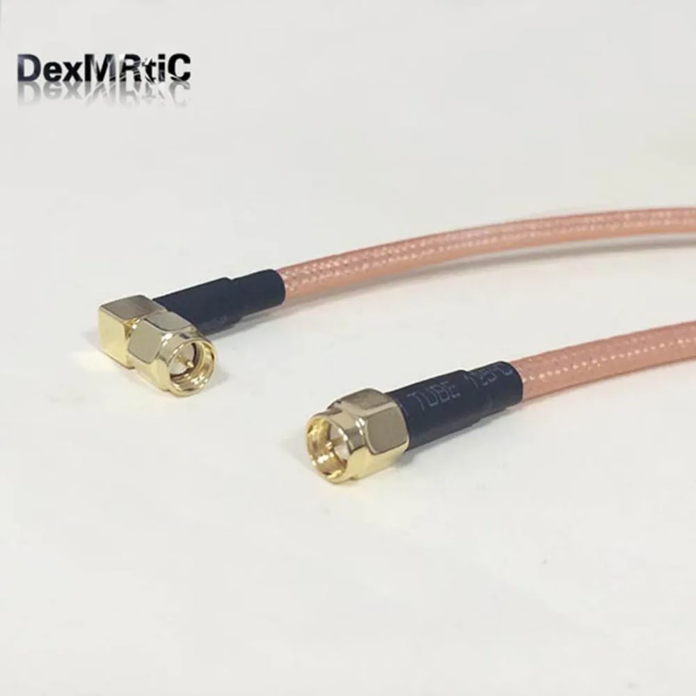 WIFI router extension cable SMA Male Plug Switch SMA Rright Angle 90-degree Male pigtail RG142 1M/2M
WIFI router extension cable SMA Male Plug Switch SMA Rright Angle 90-degree Male pigtail RG142 1M/2M