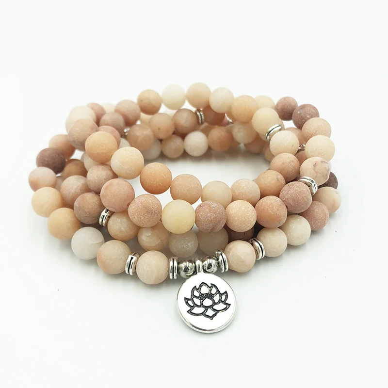 108 Mala Bead Bracelet Buddhist Jewelry Matte Pink Aventurine Meditation Yoga Gift Beaded Bracelet Lotus Flower Women Men
108 Mala Bead Bracelet Buddhist Jewelry Matte Pink Aventurine Meditation Yoga Gift Beaded Bracelet Lotus Flower Women Men