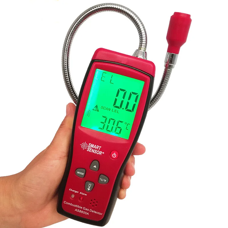 AS8800A Combustible Gas Leak Detector Natural Gas Coal Gas Methane Toxic Gas Tester Air Quality Monitor Analyzer
AS8800A Combustible Gas Leak Detector Natural Gas Coal Gas Methane Toxic Gas Tester Air Quality Monitor Analyzer