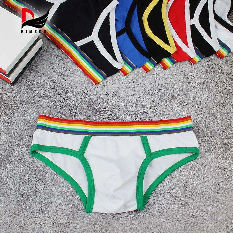2018 Brand PINKY SENSON sexy Mens Underwear Rainbow belt briefs Gay panties Man fashion gay underwear solid briefs underpants
2018 Brand PINKY SENSON sexy Mens Underwear Rainbow belt briefs Gay panties Man fashion gay underwear solid briefs underpants