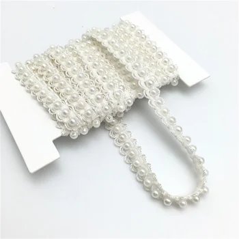 5Yards /Lot pearl lace trim beaded pearl lace decoration accessories Braid Lace DIY 1cm wide AA7967 
5Yards /Lot pearl lace trim beaded pearl lace decoration accessories Braid Lace DIY 1cm wide AA7967