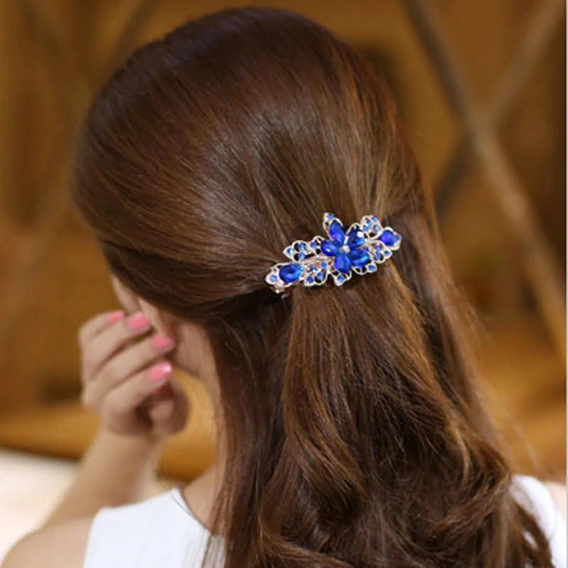 1Pcs Beauty Women Fashion Hair Clip Floral Crystal Rhinestone Barrette Hairpin Headwear Hair Accessories Hairclips Headdress
1Pcs Beauty Women Fashion Hair Clip Floral Crystal Rhinestone Barrette Hairpin Headwear Hair Accessories Hairclips Headdress