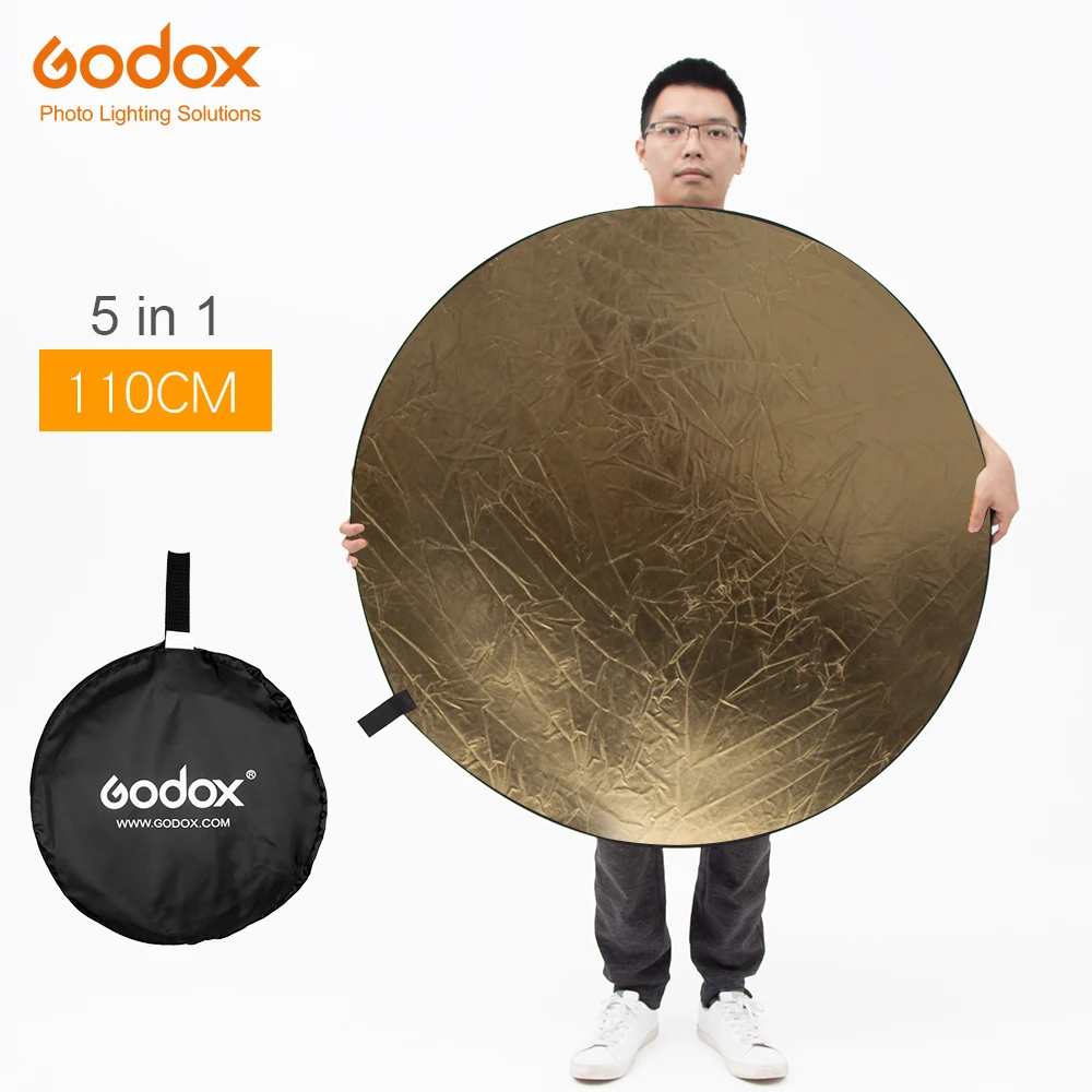 Godox 43" 110cm 5 in 1 Portable Photography Reflector Board Collapsible for Studio Photography Reflector
Godox 43" 110cm 5 in 1 Portable Photography Reflector Board Collapsible for Studio Photography Reflector