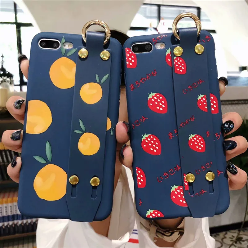 DISCASE Retro Summer Fruit Orange Strawberry Cover For iPhone X XS MAX XR 6S 6 7 8plus Fashion Wrist Strap Silicone Back Cover
DISCASE Retro Summer Fruit Orange Strawberry Cover For iPhone X XS MAX XR 6S 6 7 8plus Fashion Wrist Strap Silicone Back Cover