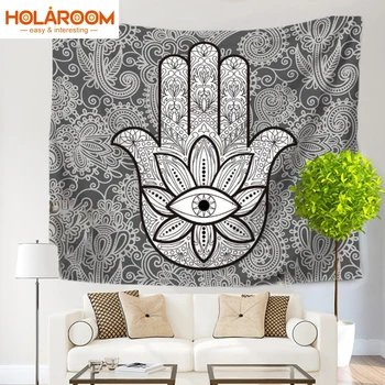 

Art Abstract Palm Tapestry Wall Hanging Indian Mandala Tapestries Polyester Wall Carpet LivingRoom Blanket table cloth yoga mat