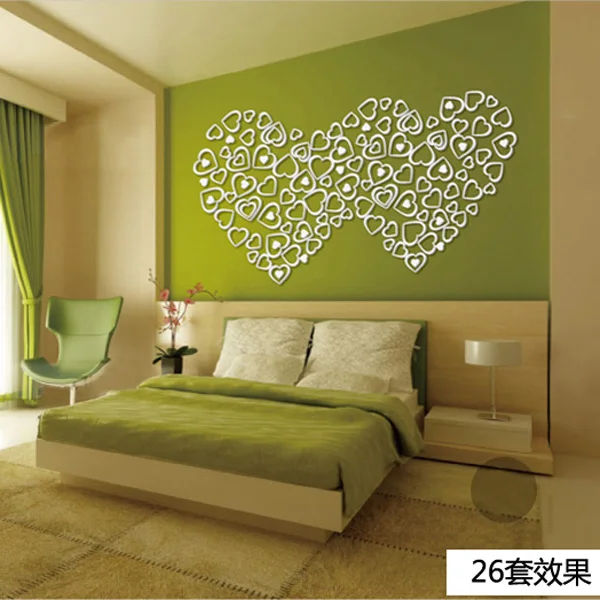Crystal heart shape Acrylic wall stickers 3d Mirror wall stickers Tv wall background decoration Home DIY Art wall decor
Crystal heart shape Acrylic wall stickers 3d Mirror wall stickers Tv wall background decoration Home DIY Art wall decor