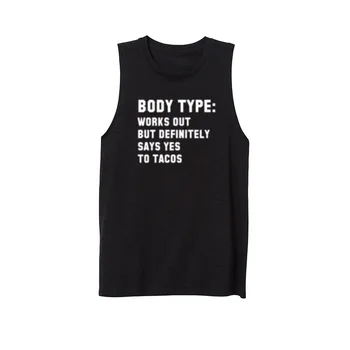 Womens BODY TYPE Loves Tacos Funny Workout Casual Tank Vest Sleveless Tops Shirts 
Womens BODY TYPE Loves Tacos Funny Workout Casual Tank Vest Sleveless Tops Shirts