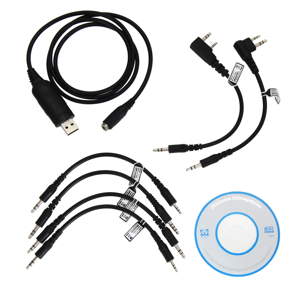 Multifunction 6 in 1 USB Programming Cable For Kenwood Baofeng Motorola Yaesu For Icom Handy Walkie Talkie Car Radio CD Software
Multifunction 6 in 1 USB Programming Cable For Kenwood Baofeng Motorola Yaesu For Icom Handy Walkie Talkie Car Radio CD Software