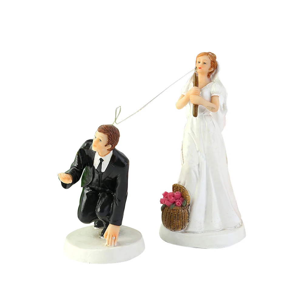 Elegant Synthetic Resin Bride&Groom Cake Topper Romantic Wedding Couple Figures Fun Decoration Figurine Gift
Elegant Synthetic Resin Bride&Groom Cake Topper Romantic Wedding Couple Figures Fun Decoration Figurine Gift