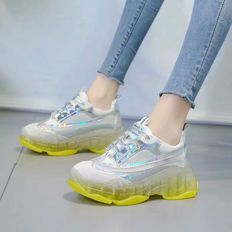 Rimocy womens silver laser sneakers 2019 autumn hi-street chunky platform casual shoes woman breathable air mesh flat with shoes
Rimocy womens silver laser sneakers 2019 autumn hi-street chunky platform casual shoes woman breathable air mesh flat with shoes