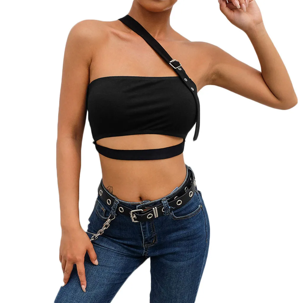 Summer Women Lady Clubwear Reflective Bralet Buckle Tube Top Vest Cami Lady Off Shoulder Solid Color Tank Tops Camis for women
Summer Women Lady Clubwear Reflective Bralet Buckle Tube Top Vest Cami Lady Off Shoulder Solid Color Tank Tops Camis for women