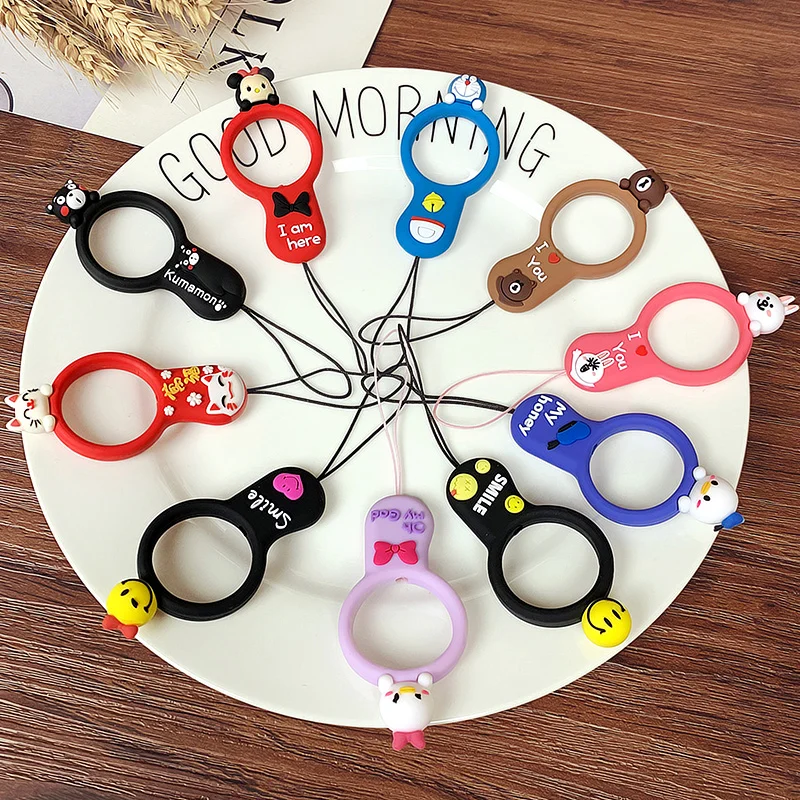 Lovely 3D Cartoon phone Ring strap Silicone Pendant Mobile Phone Straps Daisy Donald Minnie lucky cat strap For moblie phone
Lovely 3D Cartoon phone Ring strap Silicone Pendant Mobile Phone Straps Daisy Donald Minnie lucky cat strap For moblie phone