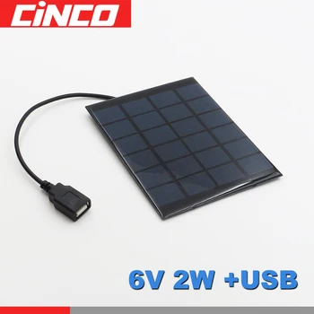 Solar Panel 2W 6V Solar Cell DIY Module Solar Portable Charger for USB 5V Output Mobile Phone Power Bank outdoor charger
Solar Panel 2W 6V Solar Cell DIY Module Solar Portable Charger for USB 5V Output Mobile Phone Power Bank outdoor charger