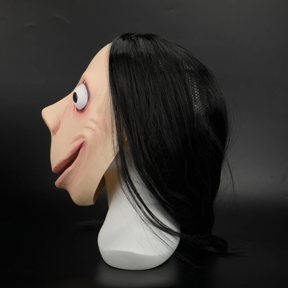 2019 New Hacking Challenge Whale Game Mask Hot Momo Mask Scary Latex Momo Mask Halloween Party Cosplay Ues (7)