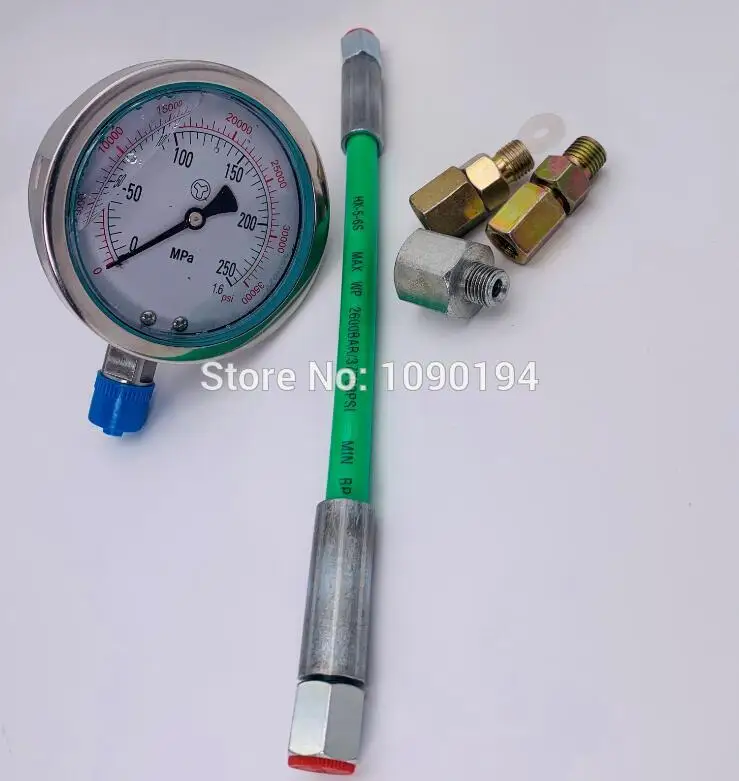 

new common rail pressure test gauge 0-250Mpa Common Rail High Pressure tester for diesel oil circuit common rail plunger tester