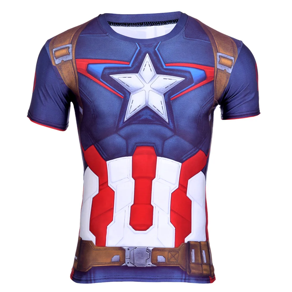 Alisister Новая мода Капитан Америка футболка для мужчин 3D Футболка Топ принт