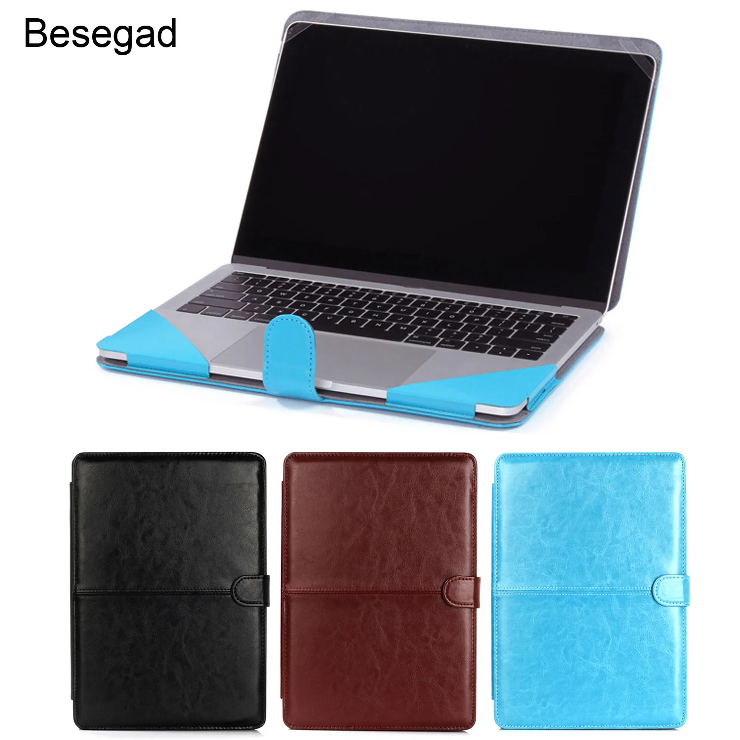 Besegad для Mac Book Air портативный защитный чехол из искусственной кожи сумка Apple MacBook 11 6