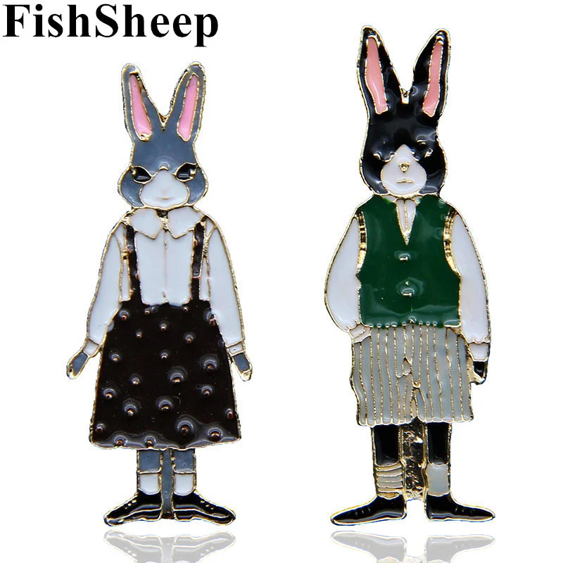 FishSheep Vintage Rabbit Alloy Enamel Pin For Women Men Cute Animal Metal Lapel Pins And Brooches Fashion Brooch Jewelry Bijoux
FishSheep Vintage Rabbit Alloy Enamel Pin For Women Men Cute Animal Metal Lapel Pins And Brooches Fashion Brooch Jewelry Bijoux