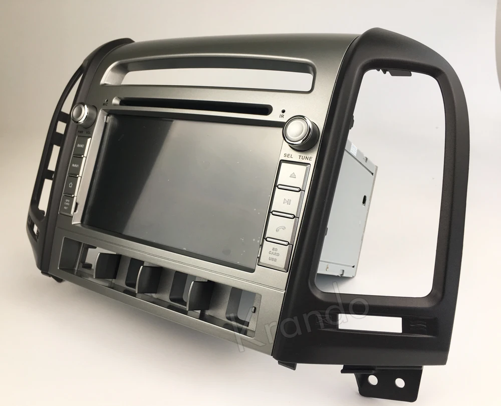Krando Hyundai Santa Fe 4 hole Android car radio gps navigation multimedia system (2)